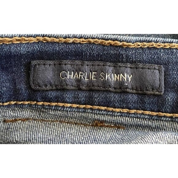Lucky Brand Jeans Womens Size 6 Blue Charlie Skinny Medium Dark Wash Stretch - Picture 7 of 8